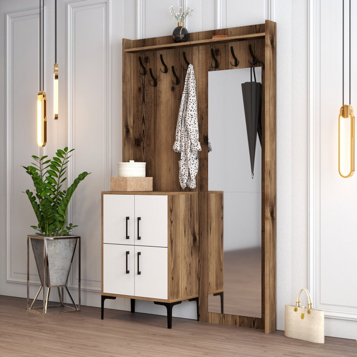 Hanah Home Berlin BC - Nogal y Blanco